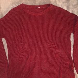 red sweater